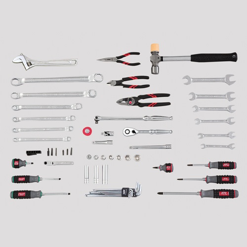 [56個組] 工具セット(薄型ケース/シャッター付)【EA612SB-43B】