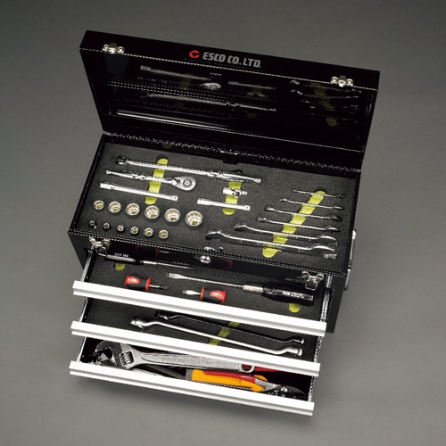 [60個組] フォークリフト整備用工具セット【EA612SF-1B】