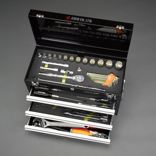 [62個組] フォークリフト整備用工具セット【EA612SF-2B】