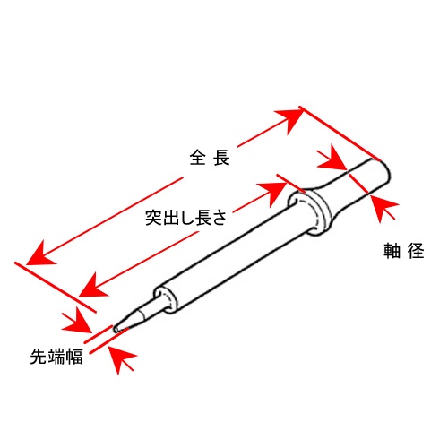 [EA159KA-7用] リベット抜きパンチ【EA159KA-103】
