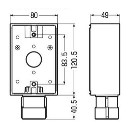 [PF22用] 防水コンセント用スイッチボックス【EA940CP-64】