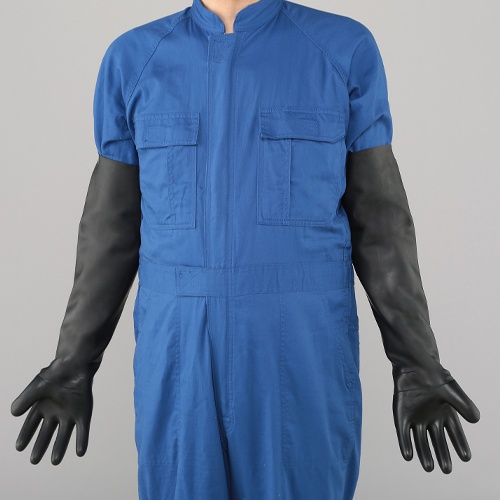 [フリー/550mm] 手袋(サンドブラスト用/フランジ無/左)【EA354BJ-9】