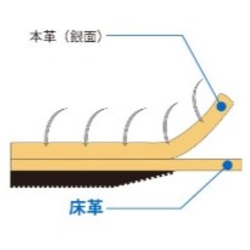[フリー]240mm 手袋(牛床革/銀当付)【EA353C-97】