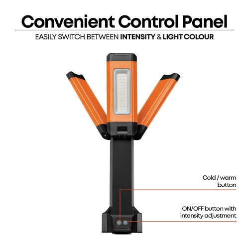 [充電式] LEDライト(多方向型/白色/ナチュラル)【EA758C-251】