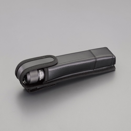 [充電式] フラッシュライト/LED(黒/ホルスター付)【EA758SD-115A】