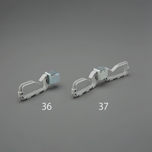 [吊りボルト用]ケーブルハンガー(ダブル/グレー/5個)【EA947FD-37】