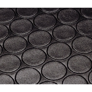 0.915x20m/1.2mm 再生樹脂マット(コインブラック)【EA997RA-9】