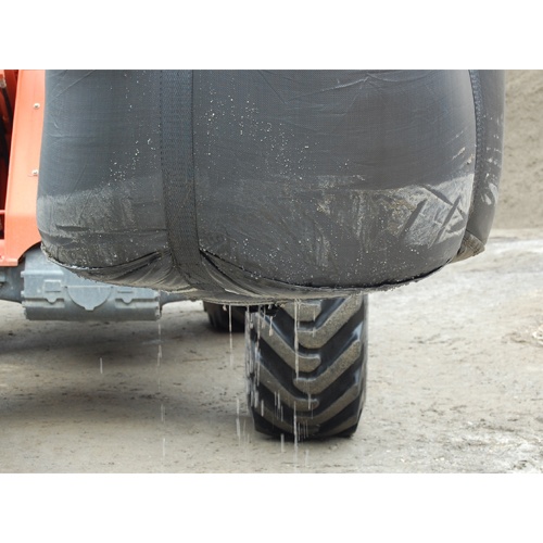 1.0ton [水切り用]丸型フレコンバッグ(排出口付)【EA981WM-67】
