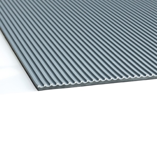 1.2x4.0m/5.0mm ゴムマット(筋入・灰)【EA997RA-56C】