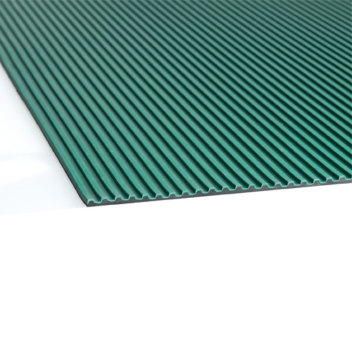 1.2x4.0m/5.0mm ゴムマット(筋入・緑)【EA997RA-46C】