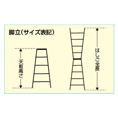 1.70m はしご兼用脚立(ワイドステップ)【EA903AB-5C】