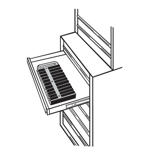 1/2インチDRx420mm ソケットホルダー(マグネット付/赤)【EA617-181】