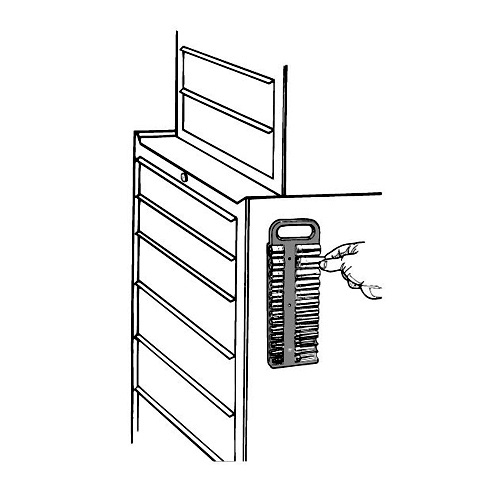 1/2インチDRx420mm ソケットホルダー(マグネット付/赤)【EA617-181】