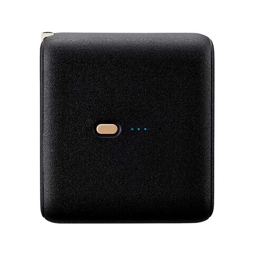 10000mAh モバイルバッテリー(AC充電器一体型)【EA758YK-603A】