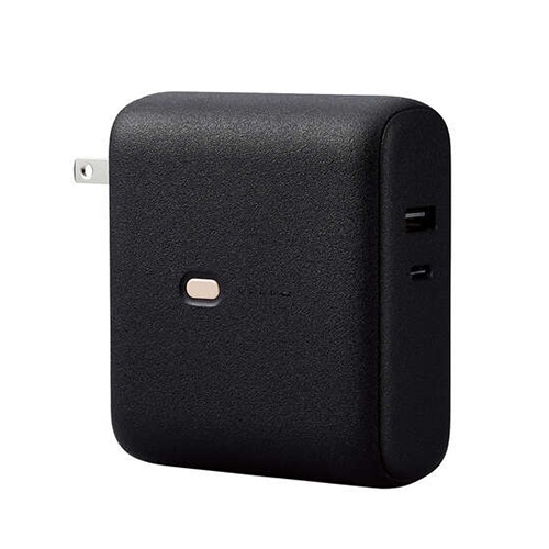 10000mAh モバイルバッテリー(AC充電器一体型)【EA758YK-603A】