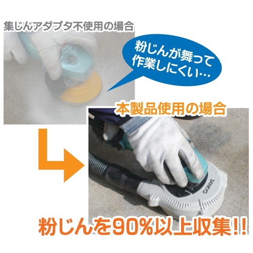 100mm グラインダー用集じんアタッチメント(マキタ用)【EA809BZ-36】
