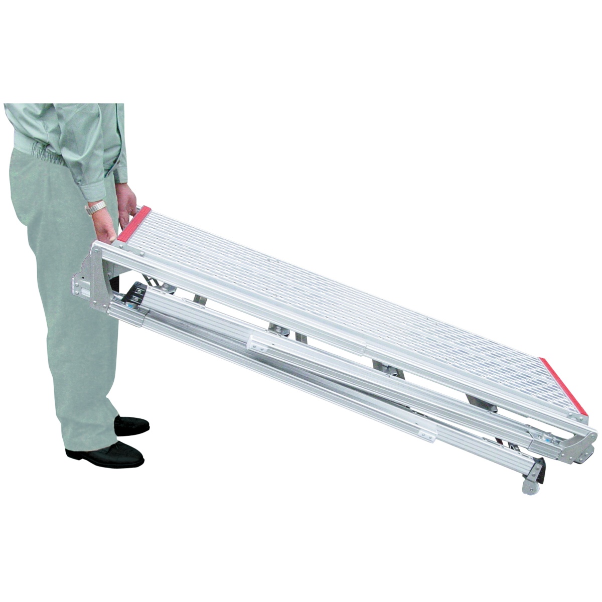 112-148cm 足場台(取手4本・調整脚・キャスター付)【EA905DF-13】