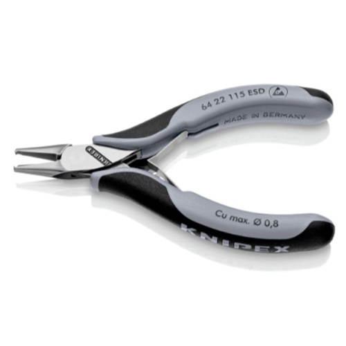 115mm 精密用エンドニッパー(ESDグリップ/バネ付)【EA536KE-32】