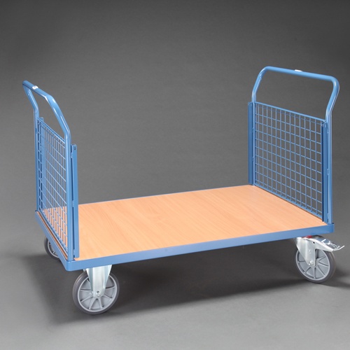 1200x750mm/600kg 運搬車(メッシュかご付)【EA520BE-43】