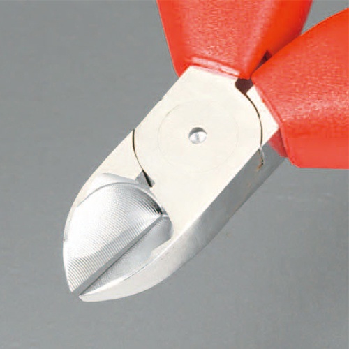 125mm 精密用ニッパー(グリップ付/メッキ)【EA535KA-5A】