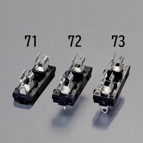 125V/ 5A[5.2x20mm] ヒューズホルダー(横型連結)【EA940DL-71】