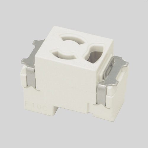 125V/15A [角形] コンセント [1口][抜止・接地付]【EA940CJ-53A】