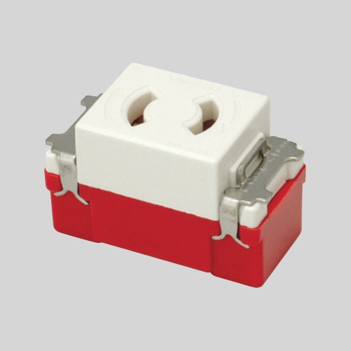 125V/15A [角形] コンセント [1口][抜止め]【EA940CJ-51A】