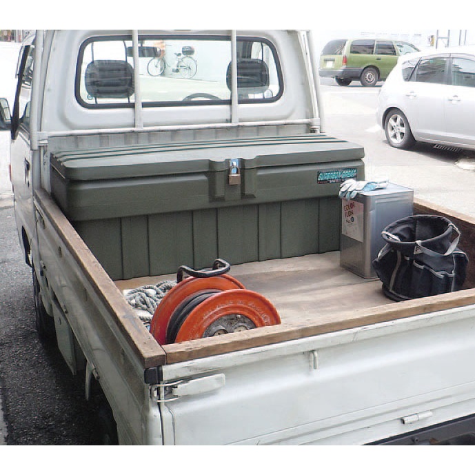 1330x635x515mm 車載ケース(樹脂製/OD色)【EA960AB-5D】