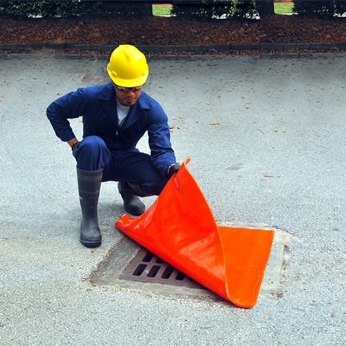 1371x1371mm ドレンシール(液体・危険物用)【EA929DX-16】