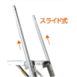 139-175cm 足場台(調整脚・セーフティーガード付)【EA905DF-34】