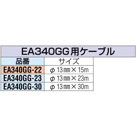 13mmx30m 交換用ケーブル【EA340GG-30】
