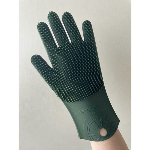 145x290mm 両面シリコン洗車手袋(OD/1枚)【EA928AG-631】