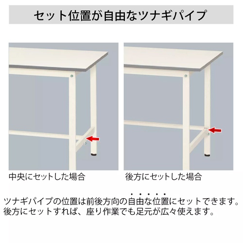 1500x750x740mm ワークテーブル【EA956TA-9】