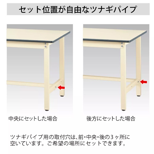 1500x750x740mm/160kg ワークテーブル(キャスター付)【EA956TS-28】