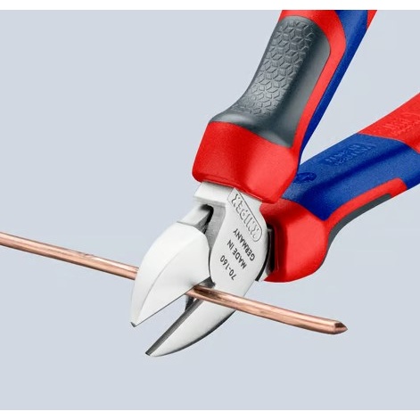 160mm 電工ニッパー(グリップ付/メッキ)【EA536K-3A】