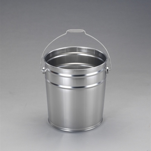 18L バケツ・ふた付(ステンレス製)【EA508S-218】