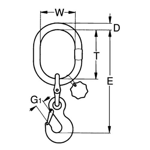 19.0ton クレーン用レデューサーフック【EA987GH-19B】