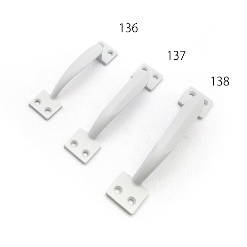 19.5mm フランス取手(マットホワイト)【EA948BM-136】