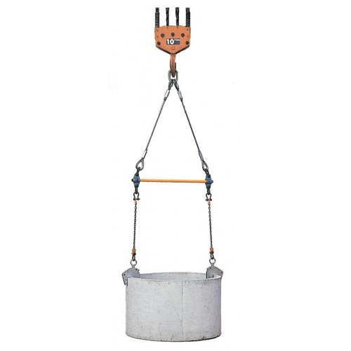 2.0ton 長尺用天秤(ワイヤーロープ・リング付)【EA981VH-10】