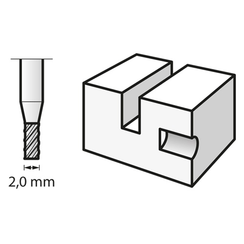 2.0x 3.0mm/3.2mm軸 ロータリーカッター【EA818E-429】