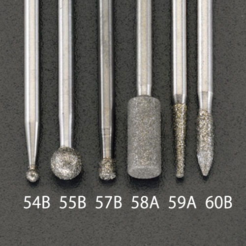 2.4x7.15mm/3.2mm軸 ダイヤモンドバー【EA818E-57B】