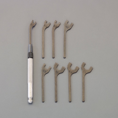 2.5-7mm 小径スパナセット(差替式)【EA615AL-20】