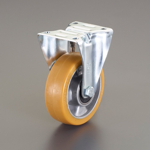 200mm キャスター(固定金具/ポリウレタンタイヤ)【EA986CR-200】