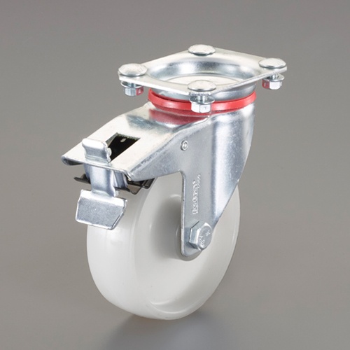 200mm キャスター(自在/ポリアミドタイヤ/ブレーキ付)【EA986CT-200】