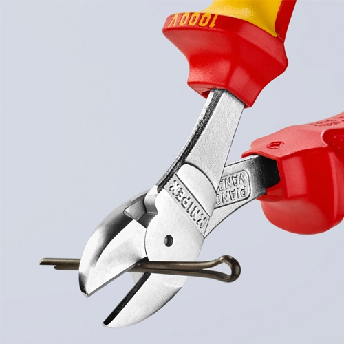 200mm 強力型ニッパー(絶縁/グリップ/落下防止)【EA536KF-9】