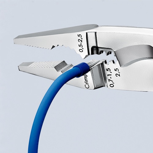 200mm 電工多機能ペンチ(落下防止型)【EA537PE-3】