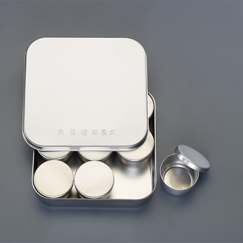 200x200x44mm パーツケース(ステンレス製/9個)【EA508S-45A】