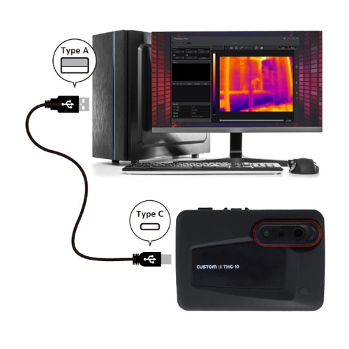 -20℃/+550℃ 赤外線サーモグラフィー【EA701ZC-12】