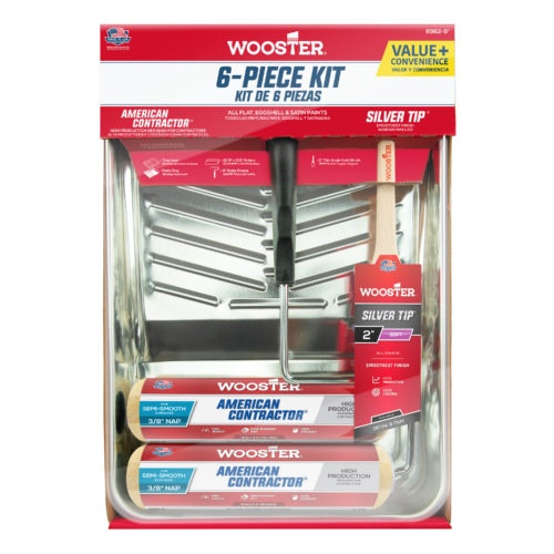 230mm ローラー刷毛セット(ハケ・トレー付)【EA109NW-140】