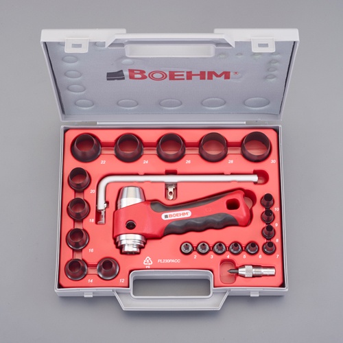 2-30mm 革ポンチキット(19個+330mmカッター付)【EA576F-33】